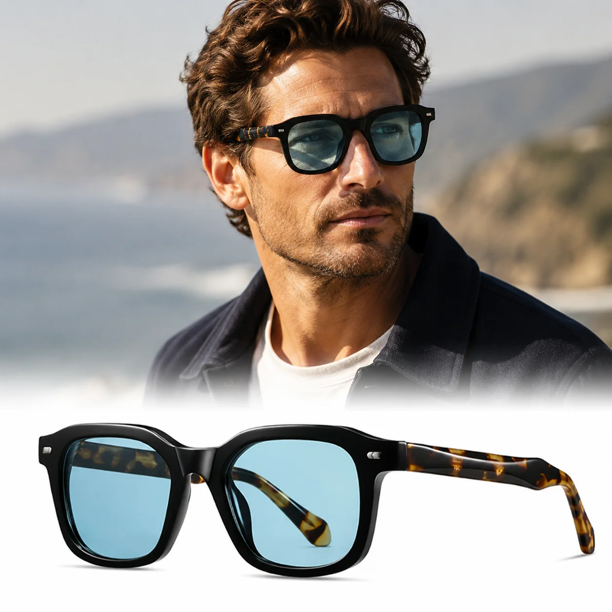 Square Frame Full Rim Sunglasses Men Vintage Street Style UV400 Protection Trendy Designer Eyewear Retro Fashion Sun Glasses
Square Frame Full Rim Sunglasses Men Vintage Street Style UV400 Protection Trendy Designer Eyewear Retro Fashion Sun Glasses