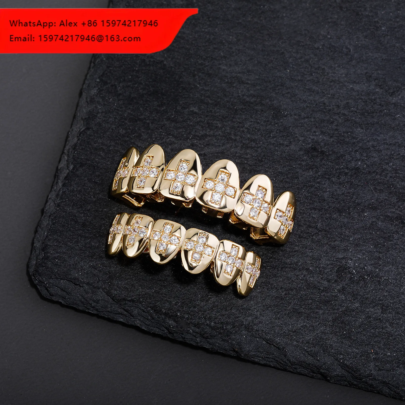 Factory Price JZ Brand Model 1G-121 Hip Hop Iced Out Teeth Grillz Zircon Gold Plated Rapper Body Jewelry Gift
Factory Price JZ Brand Model 1G-121 Hip Hop Iced Out Teeth Grillz Zircon Gold Plated Rapper Body Jewelry Gift