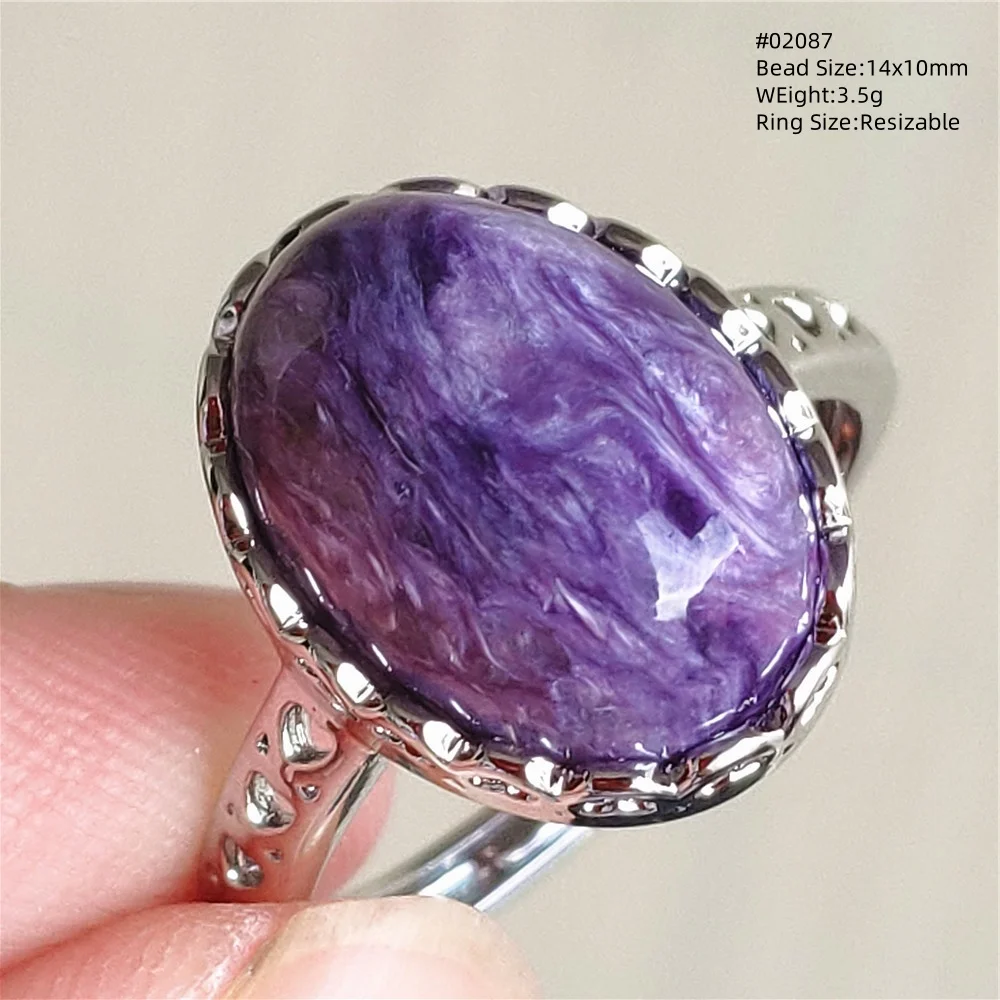 Натуральный Фиолетовый Чароит Регулируемый Размер Кольцо Ювелирные Изделия Чароитовое Кольцо Женщины Мужчины Редкий Камень Россия Овальная Мода AAAAA
Натуральный Фиолетовый Чароит Регулируемый Размер Кольцо Ювелирные Изделия Чароитовое Кольцо Женщины Мужчины Редкий Камень Россия Овальная Мода AAAAA