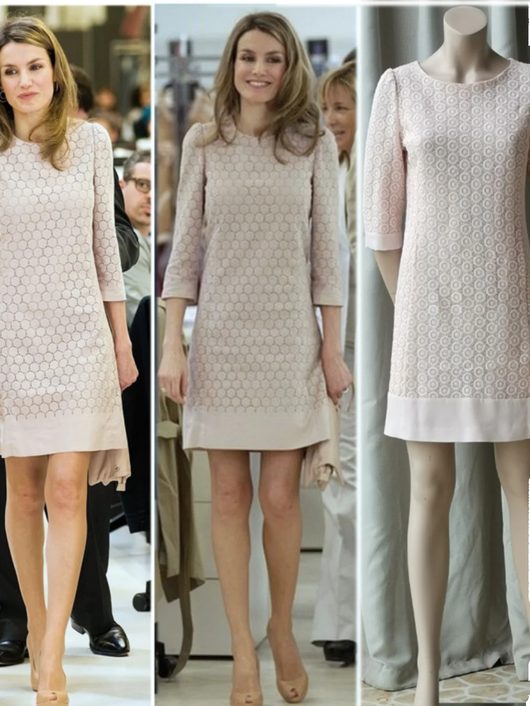 Elegant Knowledgeable Women's Dress Lace Patchwork Seven Sleeve Midi A-Line Skirt Polyester Fiber round Neck Commute Style
Elegant Knowledgeable Women's Dress Lace Patchwork Seven Sleeve Midi A-Line Skirt Polyester Fiber round Neck Commute Style
