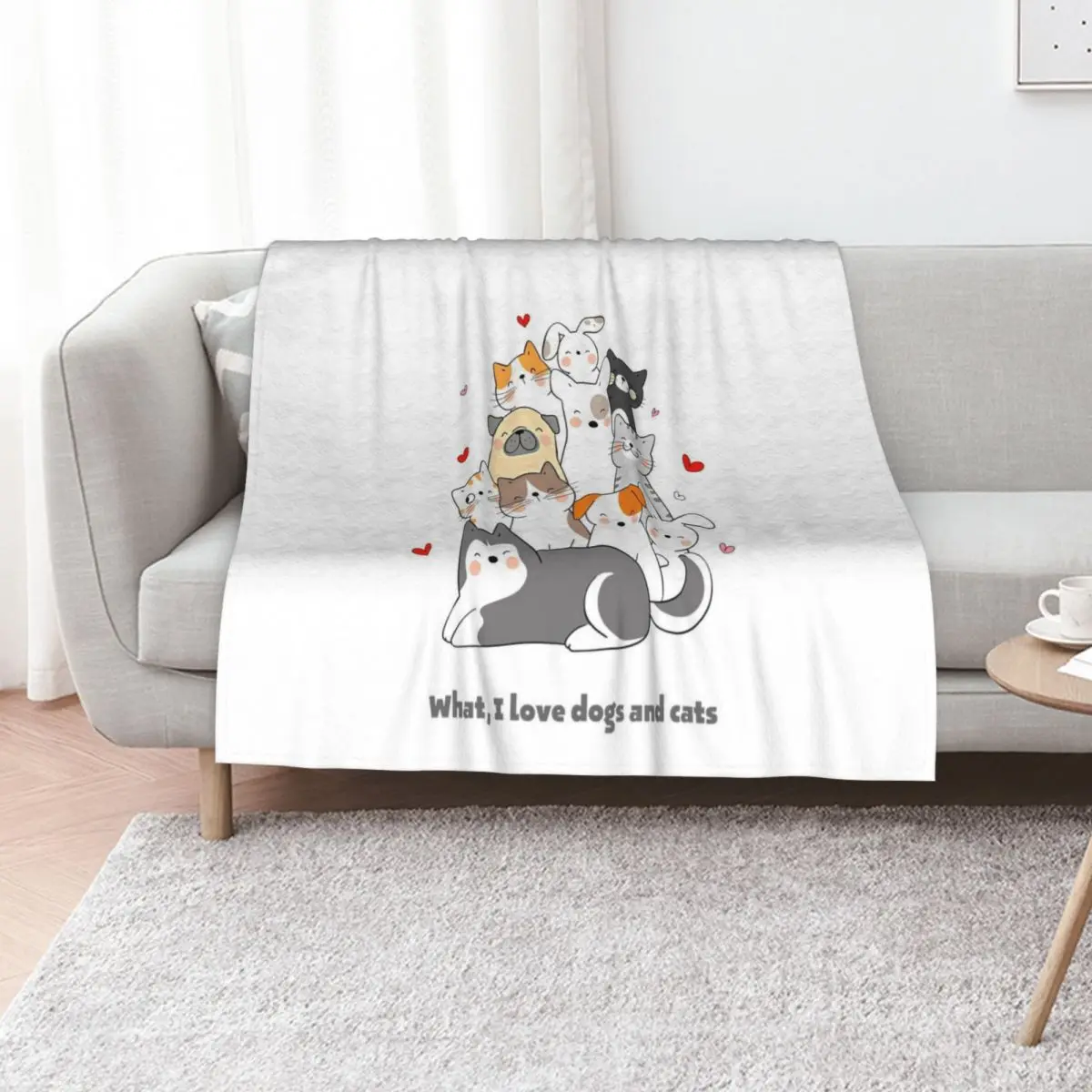Cat and dog lover Throw Blanket Soft Solid Color Blanket for Couch Bed
Cat and dog lover Throw Blanket Soft Solid Color Blanket for Couch Bed