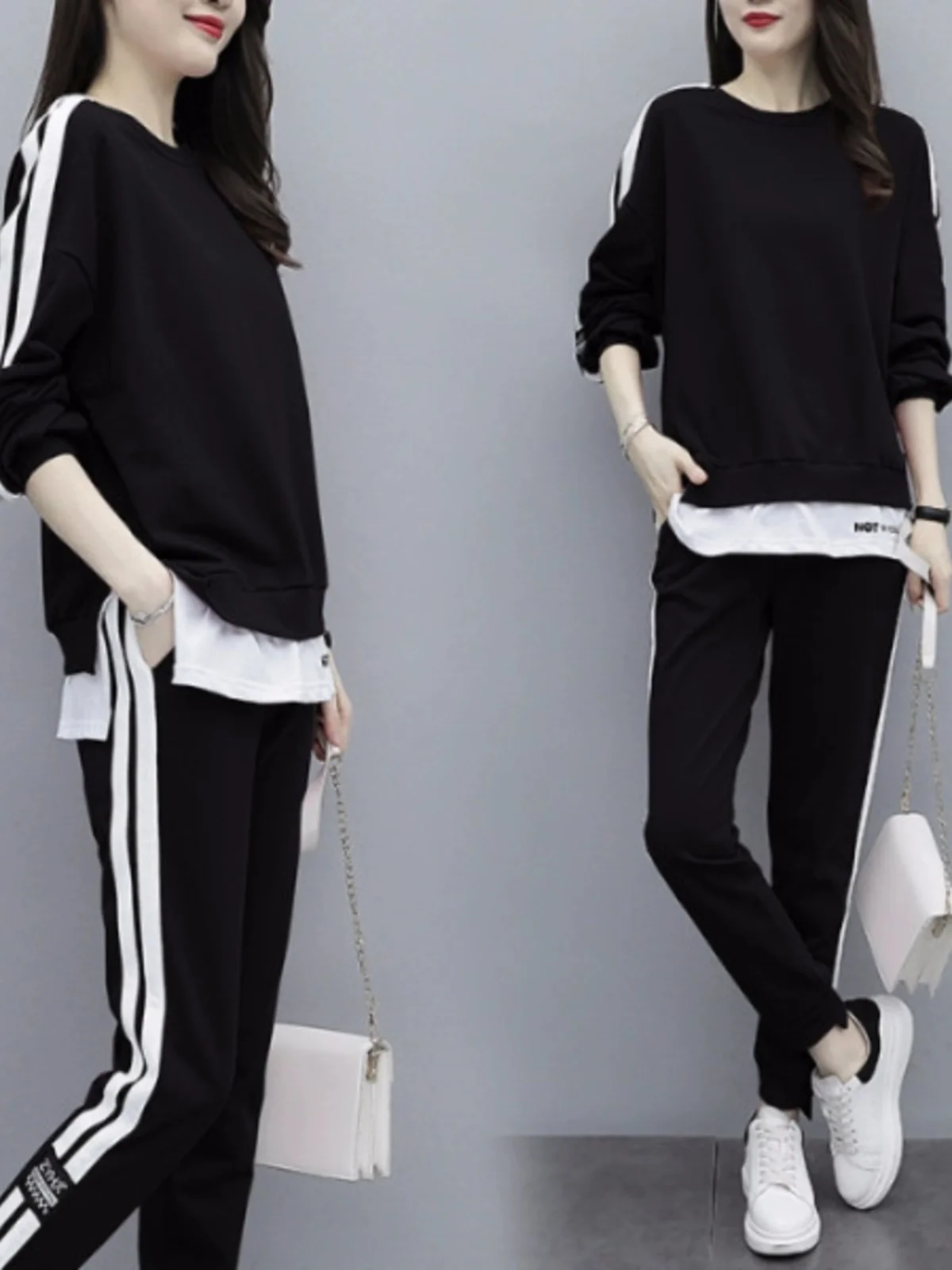 Fashionable Loose Sportswear Set Sweatshirt Long Pants Two-Piece Set Large Size Spring New Style Popular Casual Streetwear
Fashionable Loose Sportswear Set Sweatshirt Long Pants Two-Piece Set Large Size Spring New Style Popular Casual Streetwear