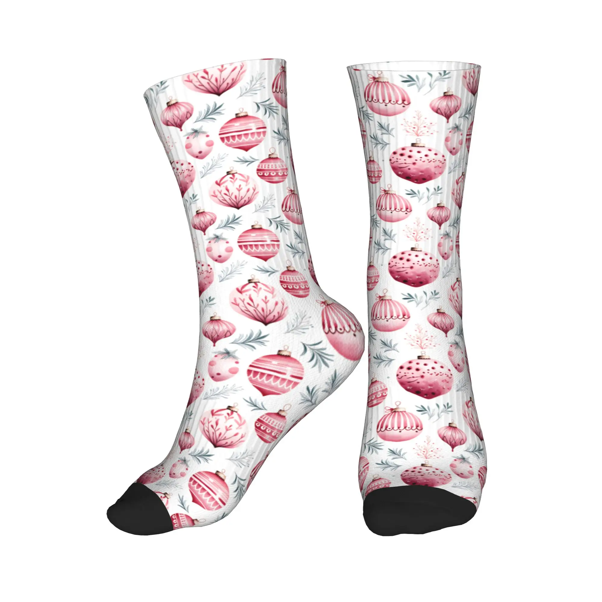 Pink Christmas Baubles Pattern Dress Socks for Men Women Warm Funny Novelty Crew Socks
Pink Christmas Baubles Pattern Dress Socks for Men Women Warm Funny Novelty Crew Socks