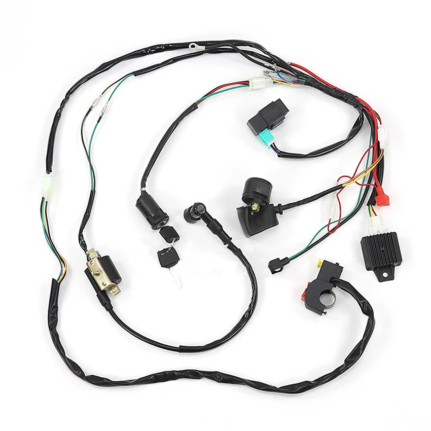 Внедорожный мотоцикл, пляжный багги, электрические компоненты, реле 50-125CC, жгут проводов для полного автомобиля, система зажигания CDI 
Внедорожный мотоцикл, пляжный багги, электрические компоненты, реле 50-125CC, жгут проводов для полного автомобиля, система зажигания CDI