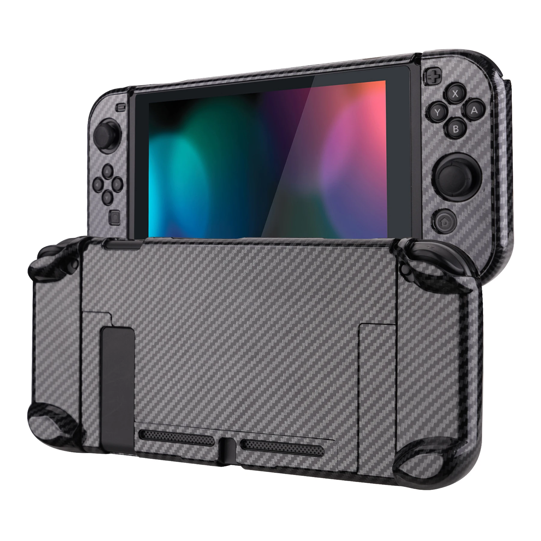 PlayVital Protective Case for NS Switch Controller, Carbon Fiber Pattern Separable Protector
PlayVital Protective Case for NS Switch Controller, Carbon Fiber Pattern Separable Protector
