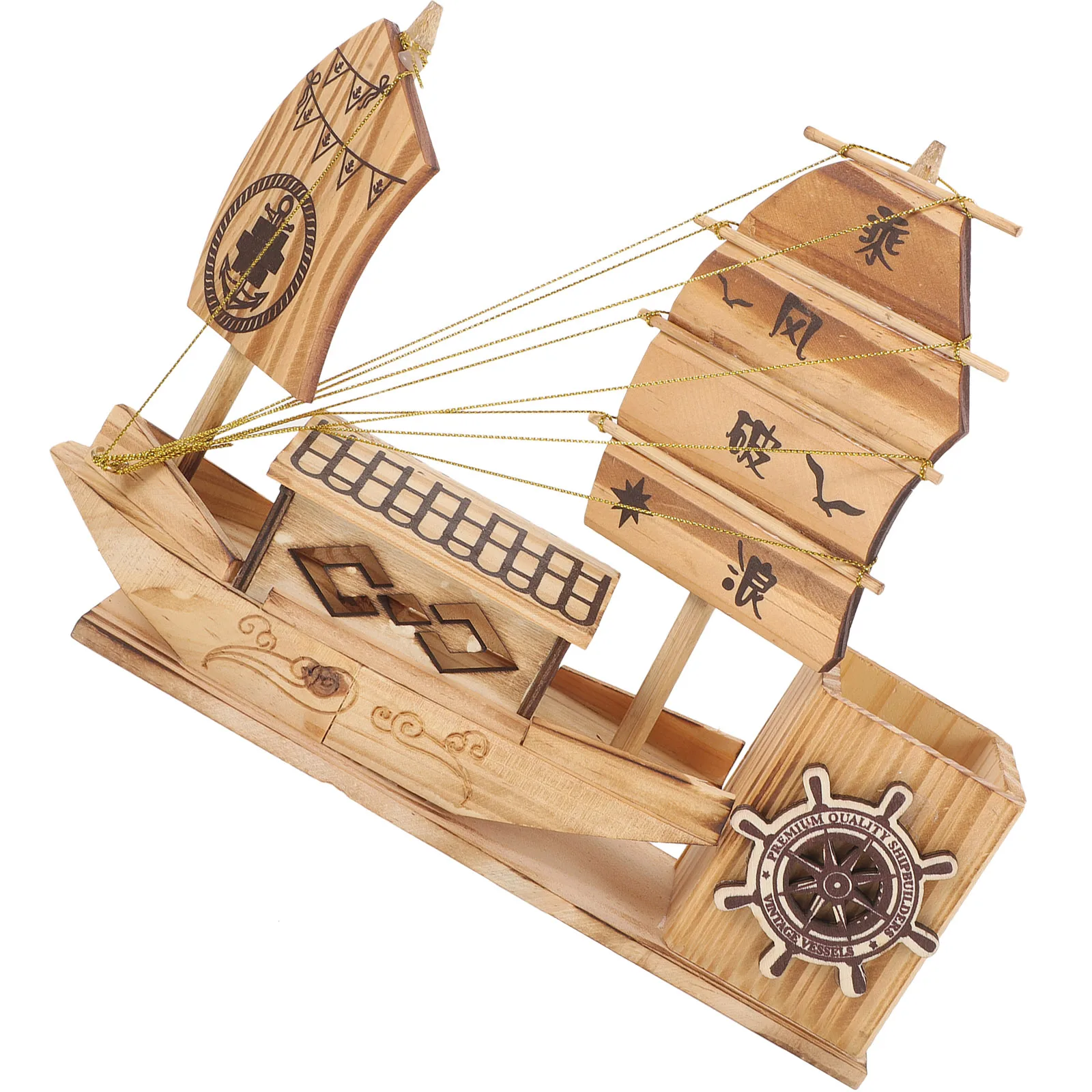 Wooden Pen Holder Sailboat Shaped Large Capacity Desk Organizer Reliable Craftsmanship Stable Base Practical Multi Purpose Home
Wooden Pen Holder Sailboat Shaped Large Capacity Desk Organizer Reliable Craftsmanship Stable Base Practical Multi Purpose Home