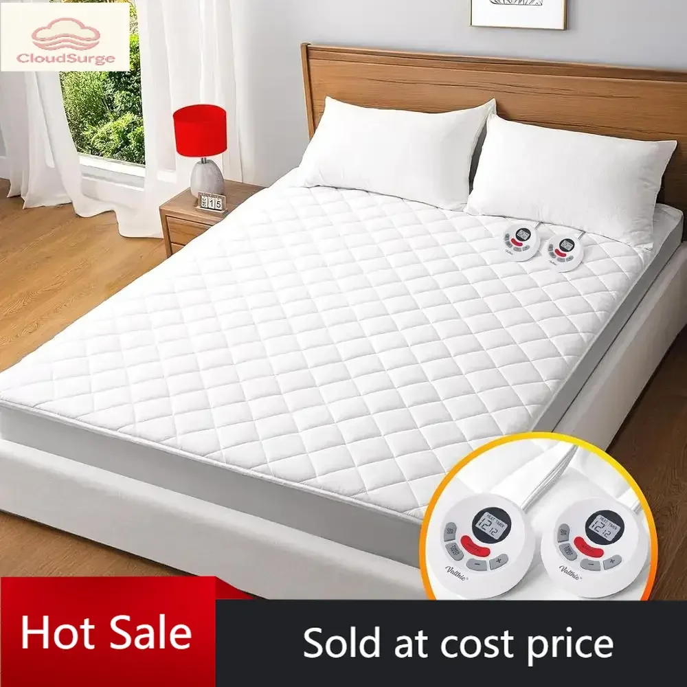PromotionKing Size Dual Zone Electric Mattress Pad with 12 Heat Levels, Preheat, Auto-Off Timer, and Washable Cover (78x80, Whit
PromotionKing Size Dual Zone Electric Mattress Pad with 12 Heat Levels, Preheat, Auto-Off Timer, and Washable Cover (78x80, Whit