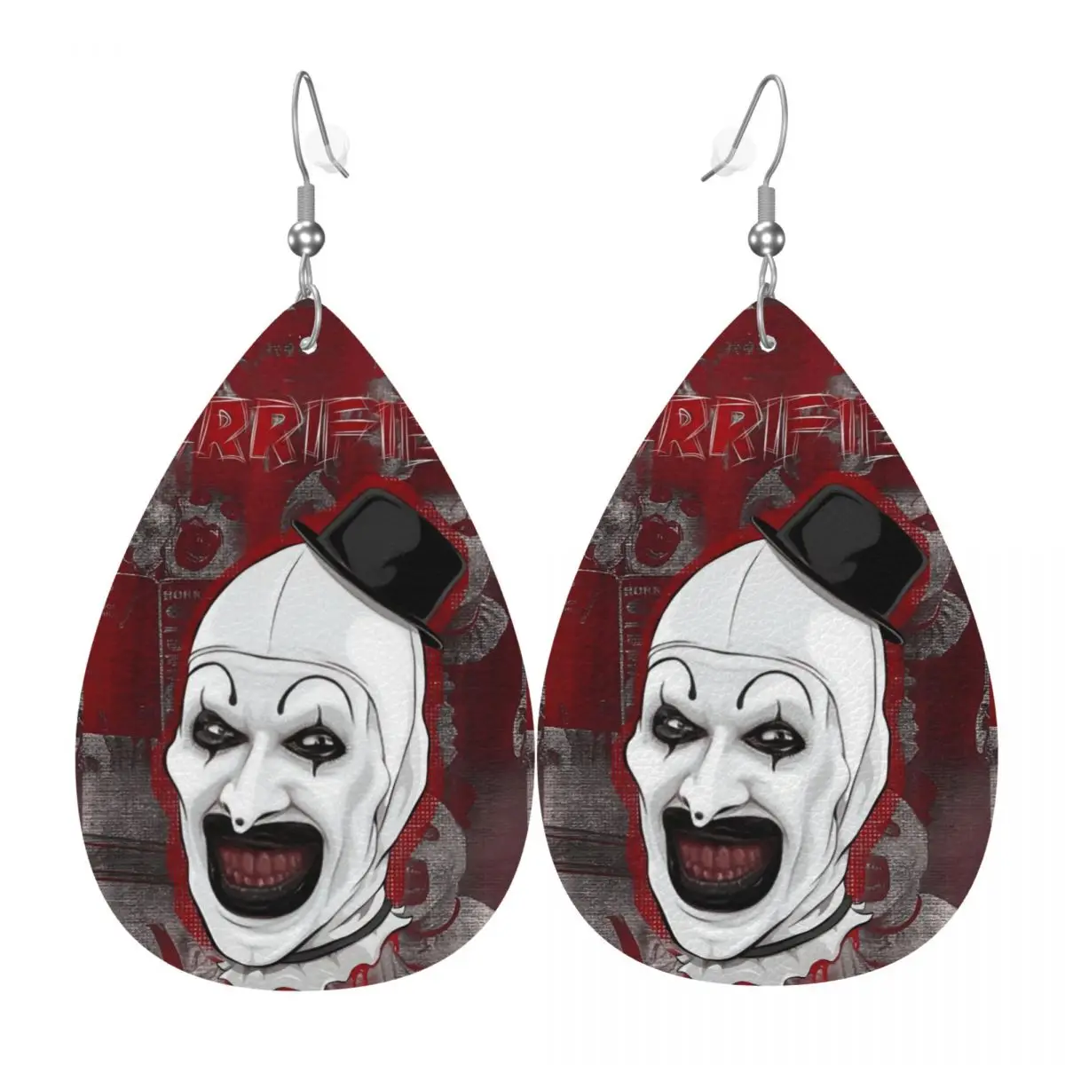 Custom T-Terrifiers Horror Movie Dangle Drop Earrings Leather Earrings for Women Fashion For Party
Custom T-Terrifiers Horror Movie Dangle Drop Earrings Leather Earrings for Women Fashion For Party