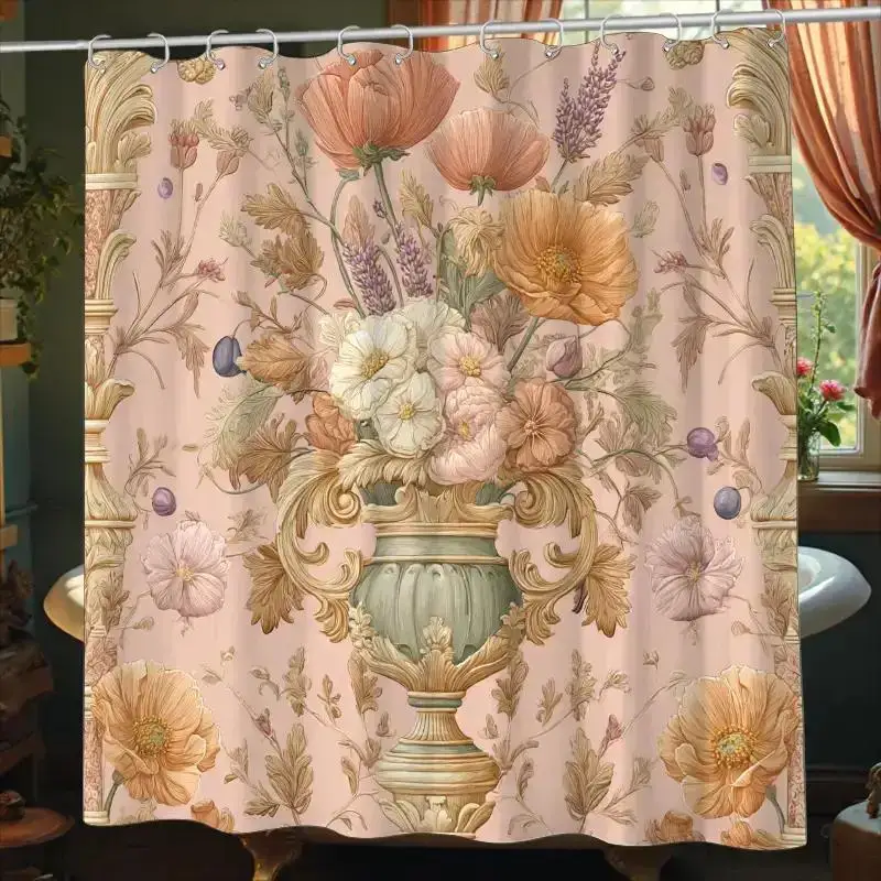 Elegant Floral Botanical Shower Curtain Waterproof Bathroom Decor Vintage Cottagecore Style Shower Curtain Liner for Modern Bath
Elegant Floral Botanical Shower Curtain Waterproof Bathroom Decor Vintage Cottagecore Style Shower Curtain Liner for Modern Bath
