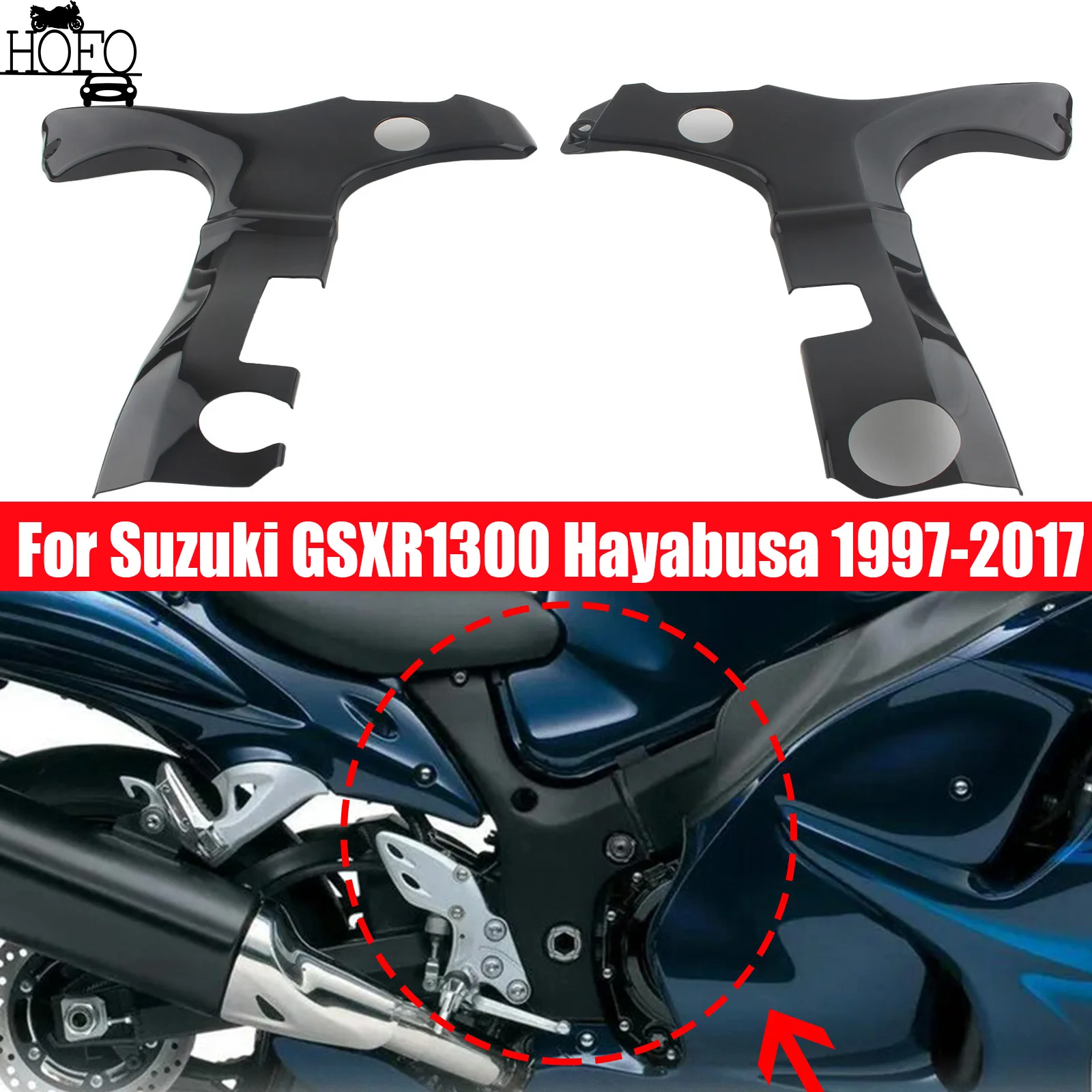 Motorcycle Black L&R Frame Cover Gloss Black Chrome For Suzuki GSXR1300 Hayabusa GSX1300R GSX1300RA ABS 1997-2017
Motorcycle Black L&R Frame Cover Gloss Black Chrome For Suzuki GSXR1300 Hayabusa GSX1300R GSX1300RA ABS 1997-2017