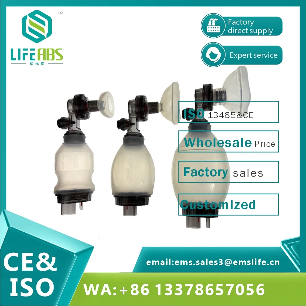 Resuable Artificial Resuscitator Emergency Ambu Bag Manual Resuscitator for First Aid Manual Silicone Resuscitation Ambu Bags
Resuable Artificial Resuscitator Emergency Ambu Bag Manual Resuscitator for First Aid Manual Silicone Resuscitation Ambu Bags