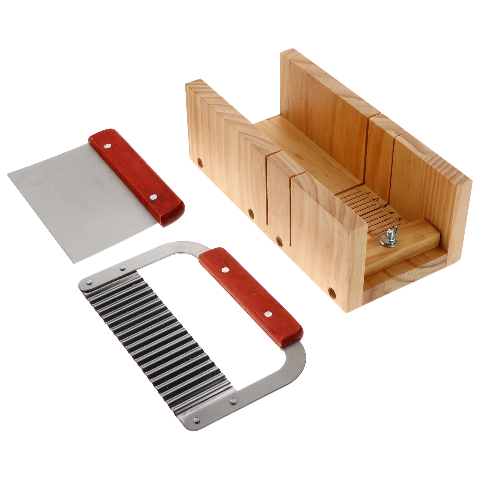 Wooden Set Double Slot Wavy Wooden Soap Straight Precision Cutting Tools For Soap Cake Chocolate
Wooden Set Double Slot Wavy Wooden Soap Straight Precision Cutting Tools For Soap Cake Chocolate