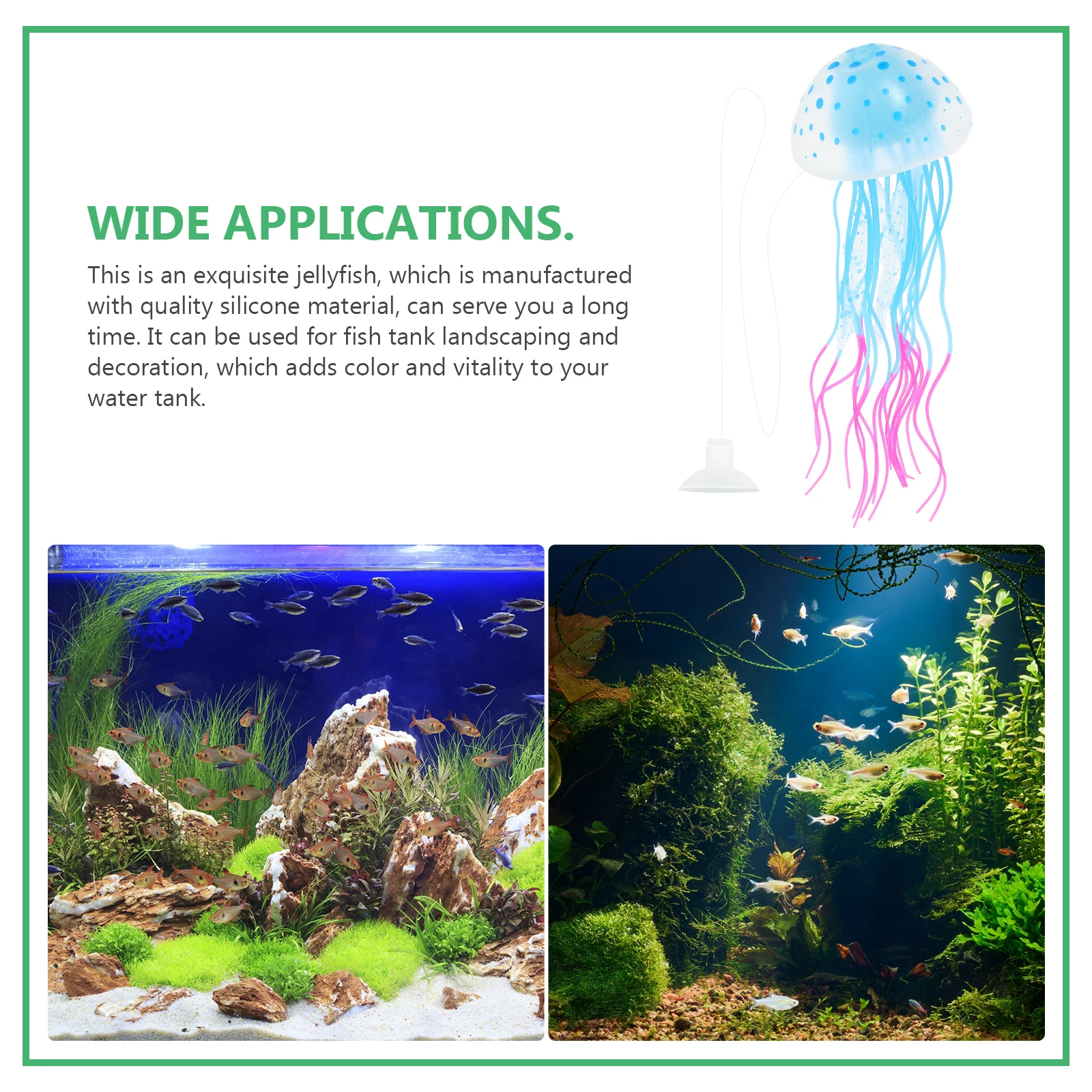 Vivid Aquarium Ornament Decorative Fake Jellyfish Exquisite Design Resistant to Abrasion Soaking Long-Lasting Aquarium
Vivid Aquarium Ornament Decorative Fake Jellyfish Exquisite Design Resistant to Abrasion Soaking Long-Lasting Aquarium