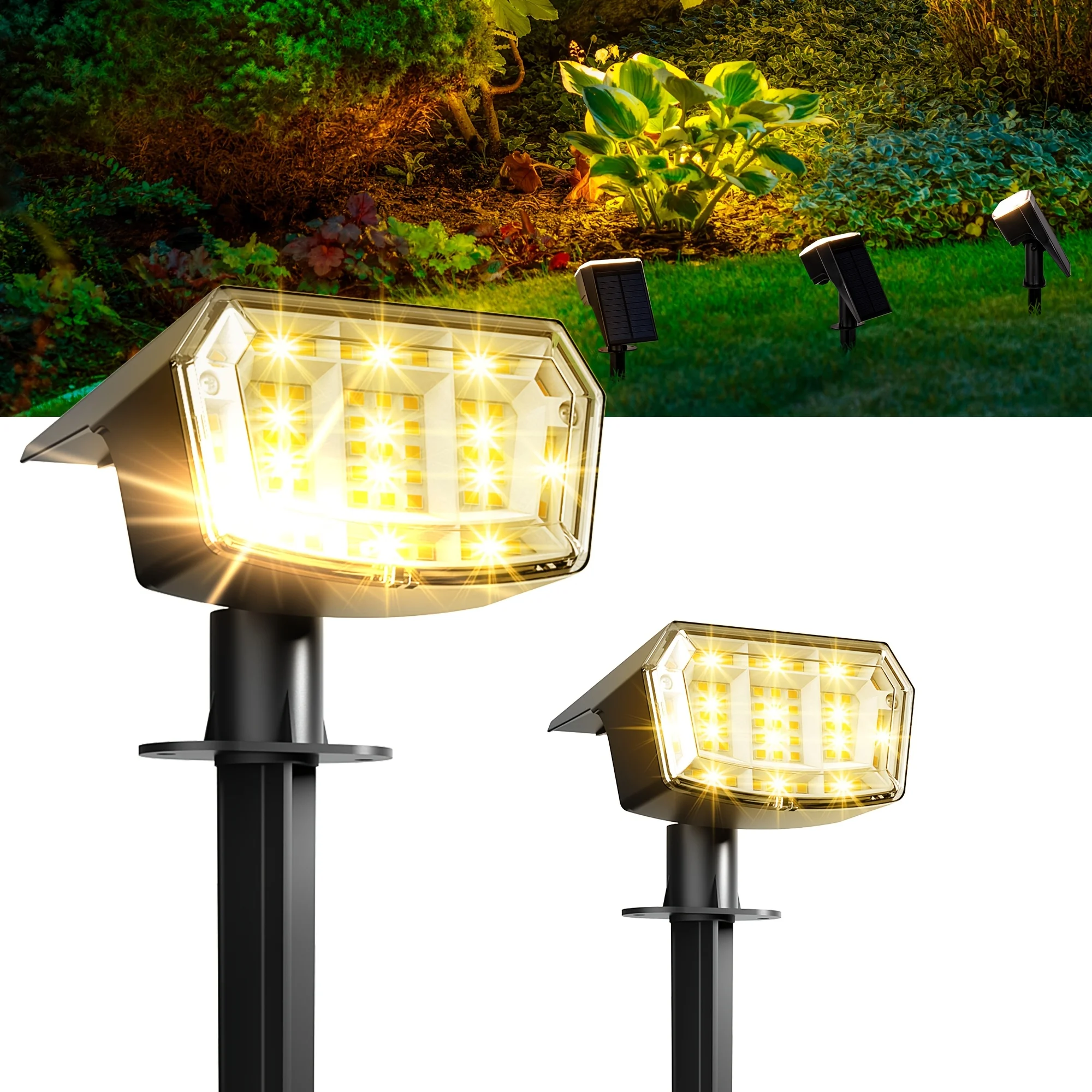 2/4/6/10 Pack Solar Spot Lights Outdoor Waterproof IP65, 63 LED 3 Lighting Modes Spotlights for Yard Garden House Garage Pathway Flag Pole
2/4/6/10 Pack Solar Spot Lights Outdoor Waterproof IP65, 63 LED 3 Lighting Modes Spotlights for Yard Garden House Garage Pathway Flag Pole