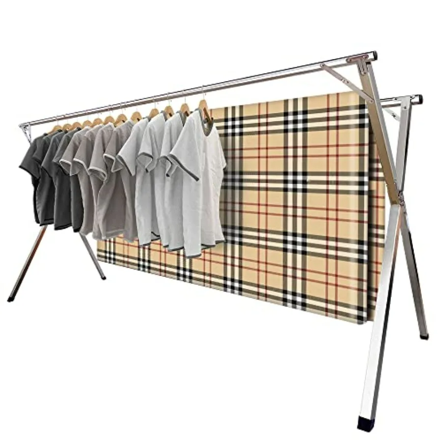 2026 Premium Stainless Steel Clothes Drying Racks, Foldable and Adjustable Laundry Drying Rack Clothing for Indoor Outdoor 79"
2026 Premium Stainless Steel Clothes Drying Racks, Foldable and Adjustable Laundry Drying Rack Clothing for Indoor Outdoor 79"