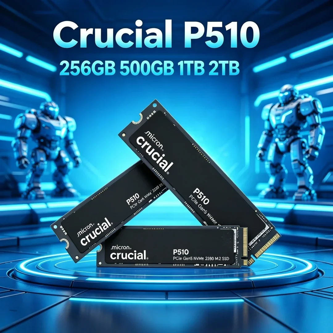 Crucial P510 M.2 2280 1TB NVMe SSD PCIe 5.0 - Upgraded from P3 Plus 11000MB/s Read 9500MB/s Write
Crucial P510 M.2 2280 1TB NVMe SSD PCIe 5.0 - Upgraded from P3 Plus 11000MB/s Read 9500MB/s Write