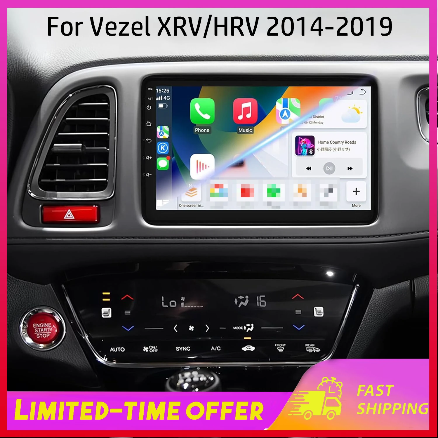 Car Navigation System For Honda Vezel XR-V HR-V 14-19 Android15 9in Featuring with CarPlay Android Auto 2+32G Multimedia
Car Navigation System For Honda Vezel XR-V HR-V 14-19 Android15 9in Featuring with CarPlay Android Auto 2+32G Multimedia