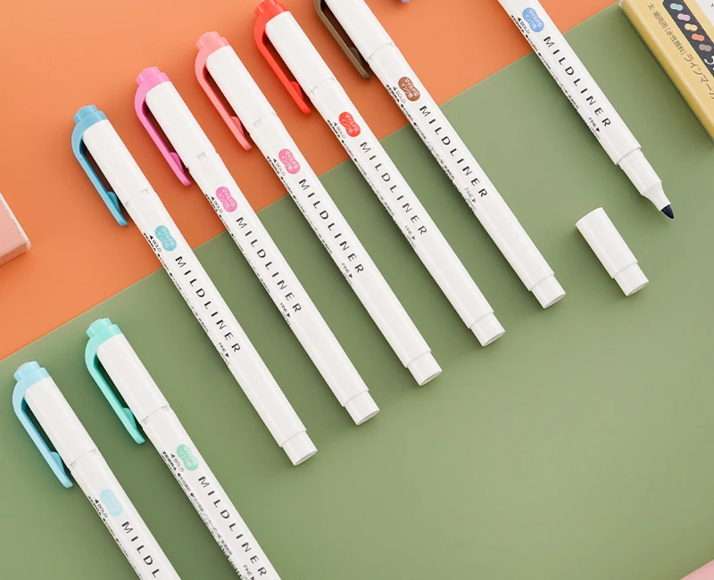 Writable Brush Pen for Drawing Journaling,Note Taking,Underlining Zebra Mildliner Highlighter Pen, Double-Tipped Pastel Colors
Writable Brush Pen for Drawing Journaling,Note Taking,Underlining Zebra Mildliner Highlighter Pen, Double-Tipped Pastel Colors