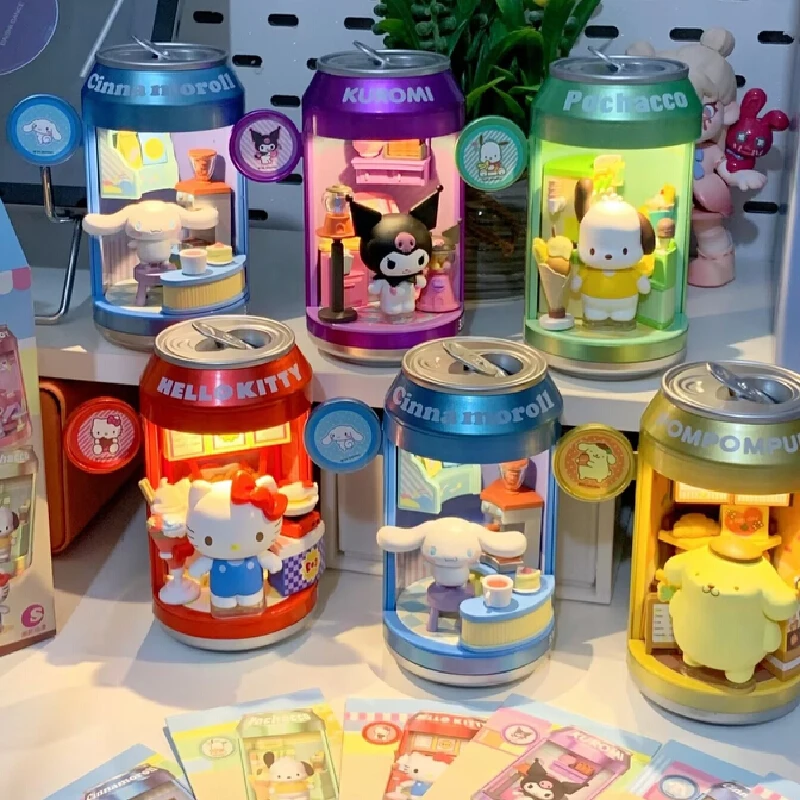 Hot Anime Sanrio Character Soda Can Series Figurine Blind Box Cute Cinnamoroll Kuromi Dessert Shop Street Scene Desktop Ornament
Hot Anime Sanrio Character Soda Can Series Figurine Blind Box Cute Cinnamoroll Kuromi Dessert Shop Street Scene Desktop Ornament