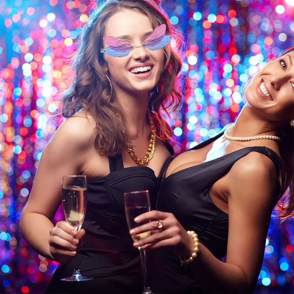 4Pairs Dragonfly Wing Sunglasses Rimless Irregular Wing Sunglasses Street Shot Driving Outdoor Shades Rimless Glasses
4Pairs Dragonfly Wing Sunglasses Rimless Irregular Wing Sunglasses Street Shot Driving Outdoor Shades Rimless Glasses