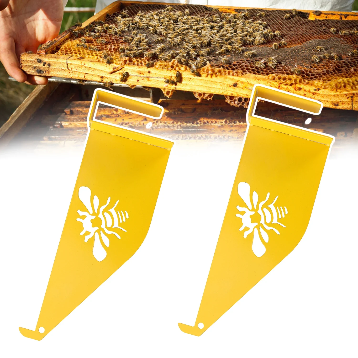 2Pcs Beehive Inspection Bee Hive Frame Bracket Beekeeping Box Stand Metal Grip for Beekeeper Honeycomb Movable-comb Hive Holder
2Pcs Beehive Inspection Bee Hive Frame Bracket Beekeeping Box Stand Metal Grip for Beekeeper Honeycomb Movable-comb Hive Holder