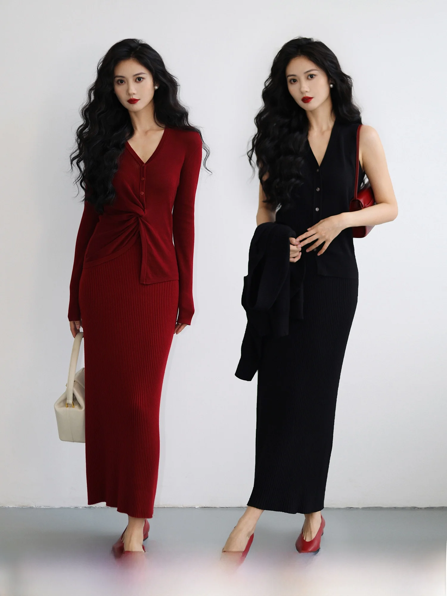 Taiyang офисная вязаная облегающая юбка с высокой талией, женская модная длинная юбка на весну и осень, удобная прямая шерстяная юбка...
Taiyang офисная вязаная облегающая юбка с высокой талией, женская модная длинная юбка на весну и осень, удобная прямая шерстяная юбка...