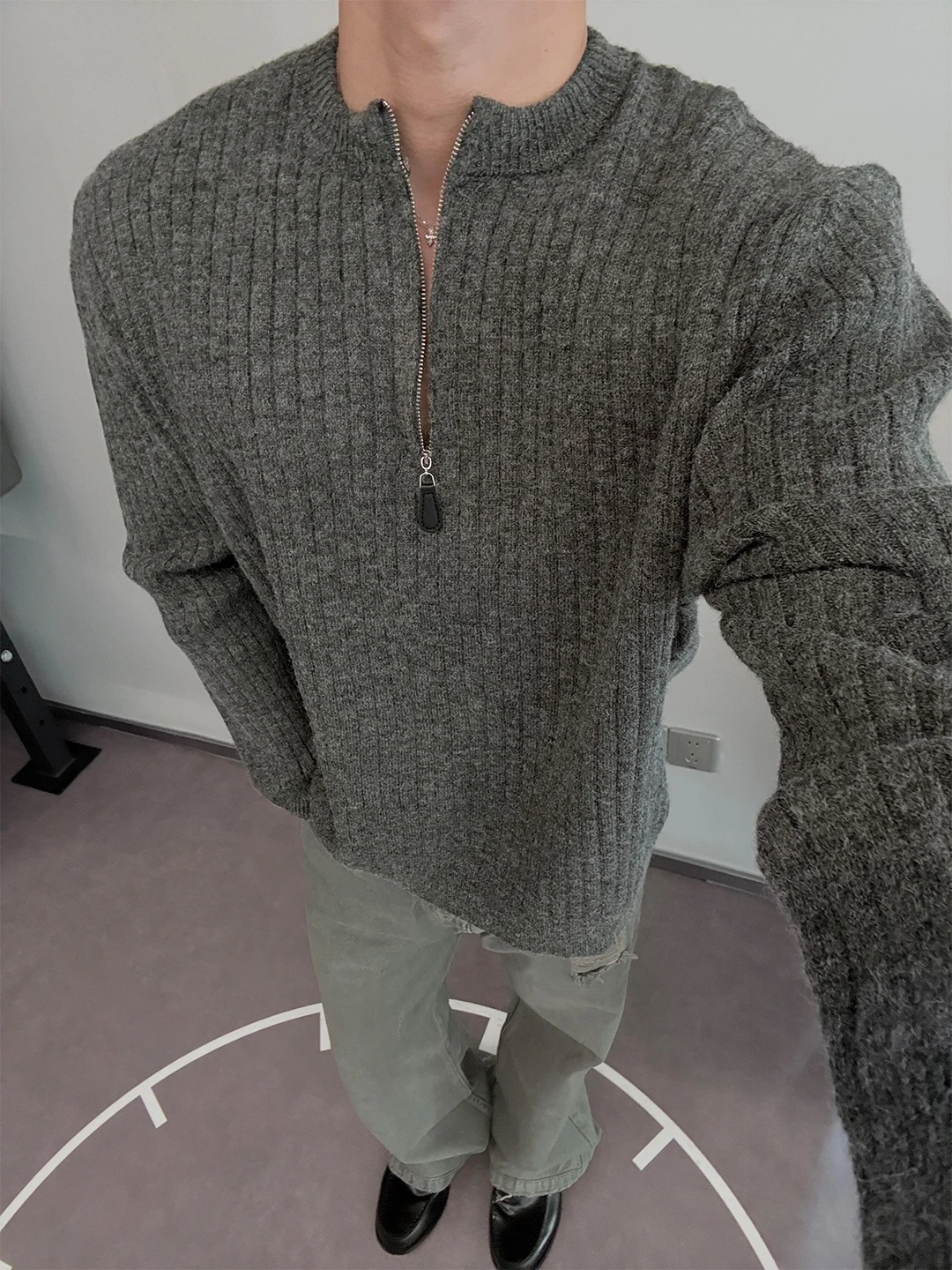 Cleanfit Semi-Zipper Texture Knitwear Men's Autumn Base Layer irt ey Korean Sle Long Sve round Ne Color
Cleanfit Semi-Zipper Texture Knitwear Men's Autumn Base Layer irt ey Korean Sle Long Sve round Ne Color
