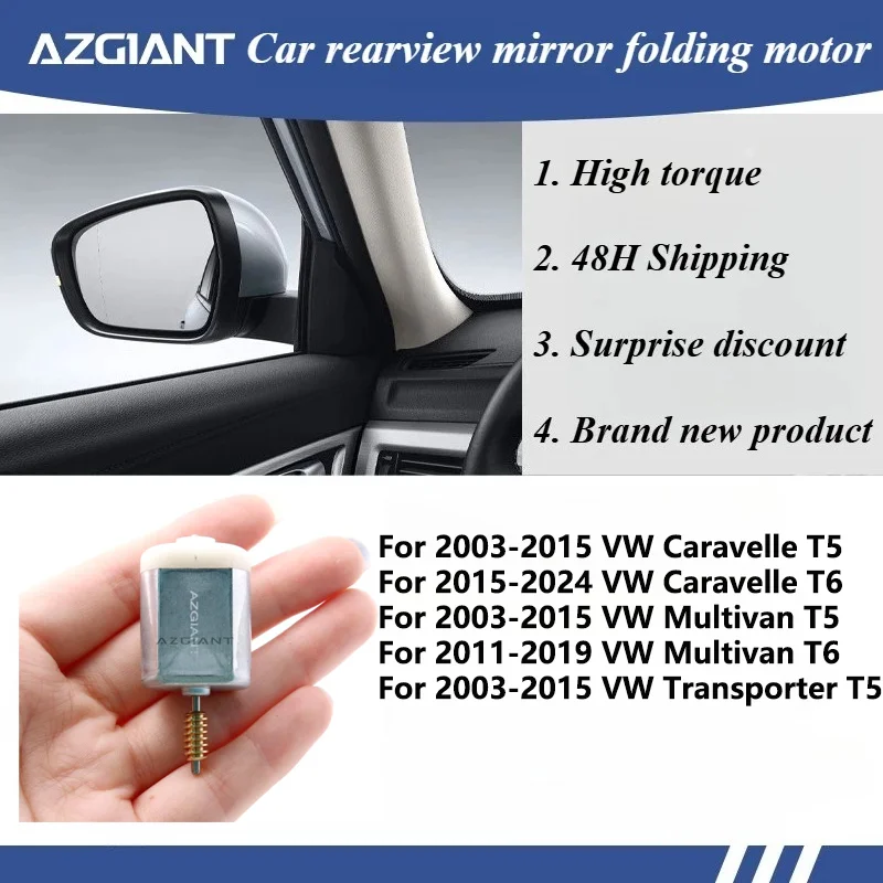 For VW Caravelle T5/Caravelle T6/Multivan T5/Transporter T5/Transporter T6 Car Exterior Folding Mirror Motor BD341926 L/R
For VW Caravelle T5/Caravelle T6/Multivan T5/Transporter T5/Transporter T6 Car Exterior Folding Mirror Motor BD341926 L/R