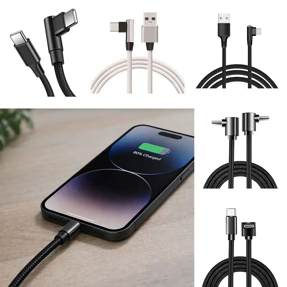 Nylon Braided USB C Cable 90 Degree Elbow Fast Charging USB to Type-C Adapter for iPhone/Samsung/Tesla/Huawei/Xiaomi/MacBook
Nylon Braided USB C Cable 90 Degree Elbow Fast Charging USB to Type-C Adapter for iPhone/Samsung/Tesla/Huawei/Xiaomi/MacBook