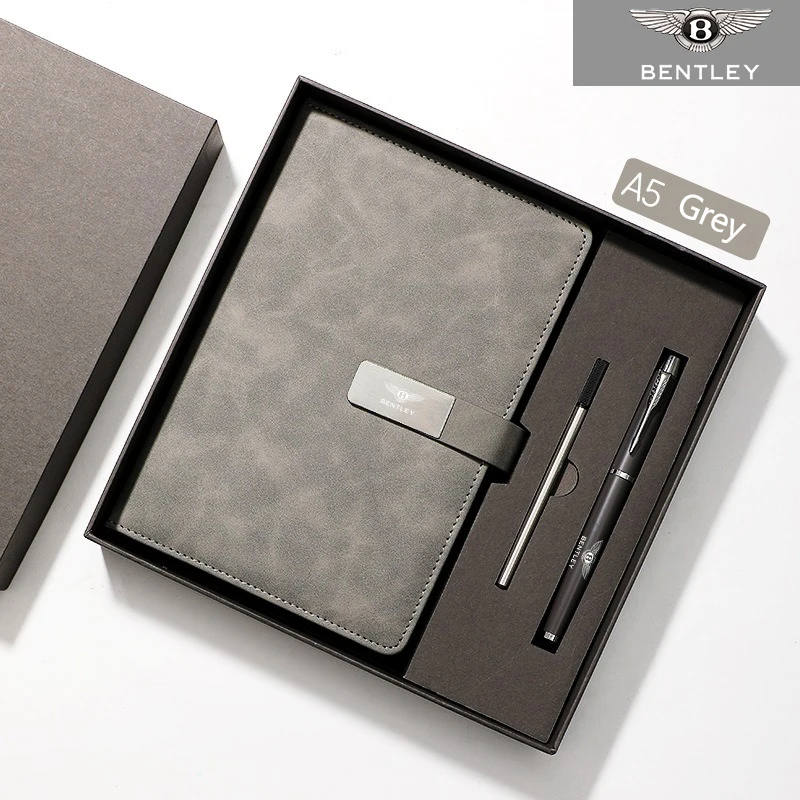 For New Bentley Flying Spur Continental GT Bentayga Mulsanne Business Notebook Car Badges Leather Cover With Neutral Pen
For New Bentley Flying Spur Continental GT Bentayga Mulsanne Business Notebook Car Badges Leather Cover With Neutral Pen