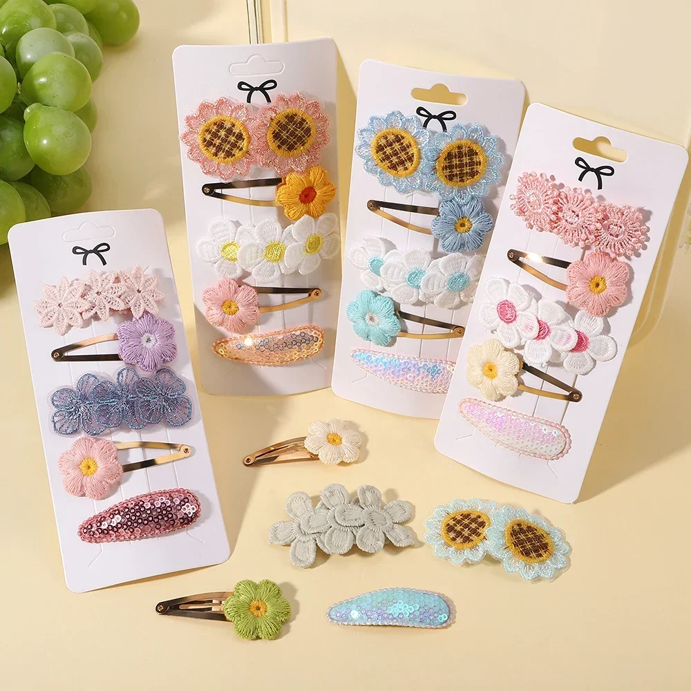5Pcs/Set Baby Girls Cute Bows Cartoon Flower Fruit Hairpins Children Lovely Hair Clips for Kids Handmade Hair Accessories Gift
5Pcs/Set Baby Girls Cute Bows Cartoon Flower Fruit Hairpins Children Lovely Hair Clips for Kids Handmade Hair Accessories Gift
