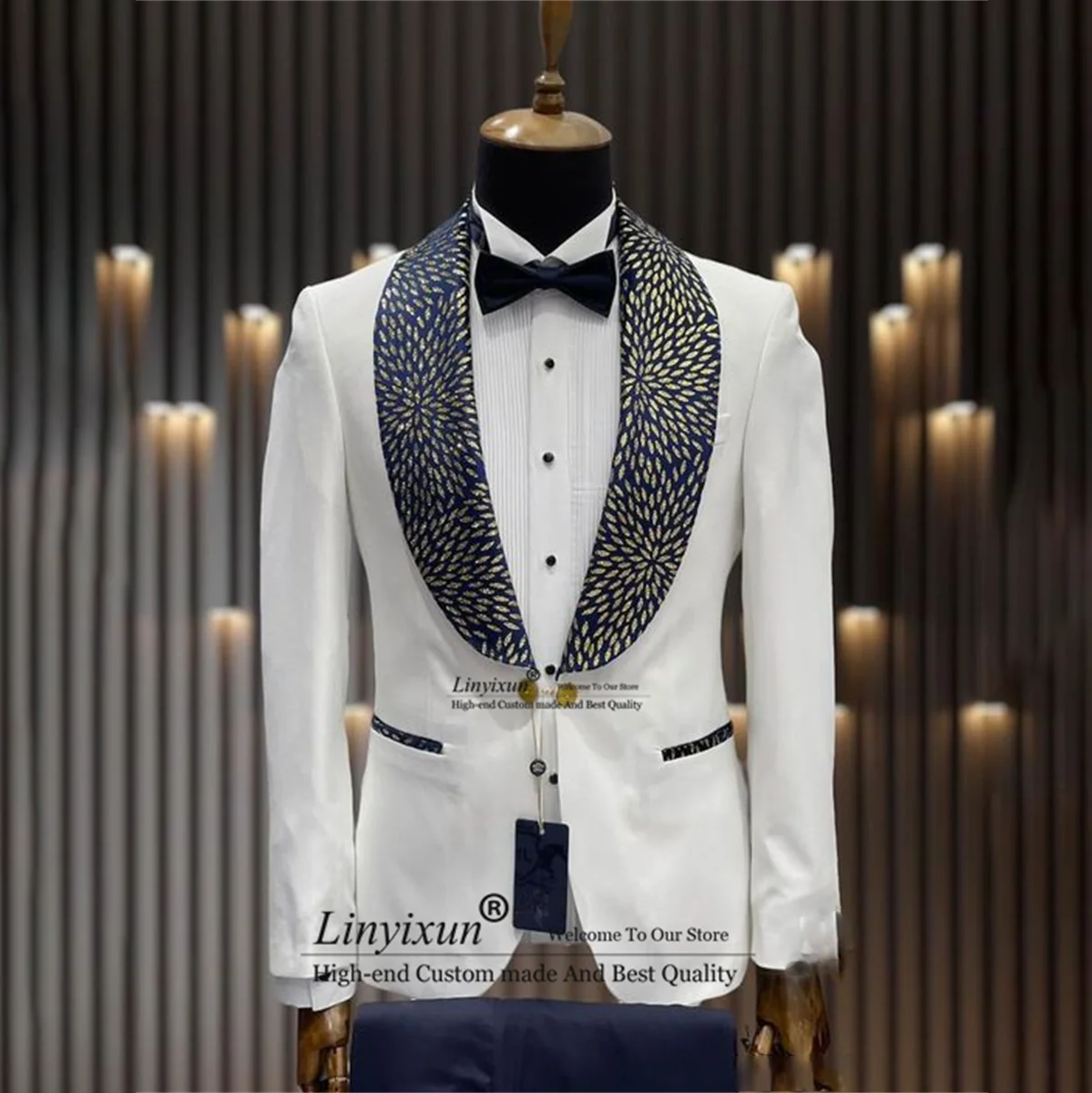 Luxury Beaded Wedding Suits For Men Male Prom Blazers Pants Outfits 2 Pieces Sets Groom Tuxedos Slim Fit CustomizedCostume Homme
Luxury Beaded Wedding Suits For Men Male Prom Blazers Pants Outfits 2 Pieces Sets Groom Tuxedos Slim Fit CustomizedCostume Homme