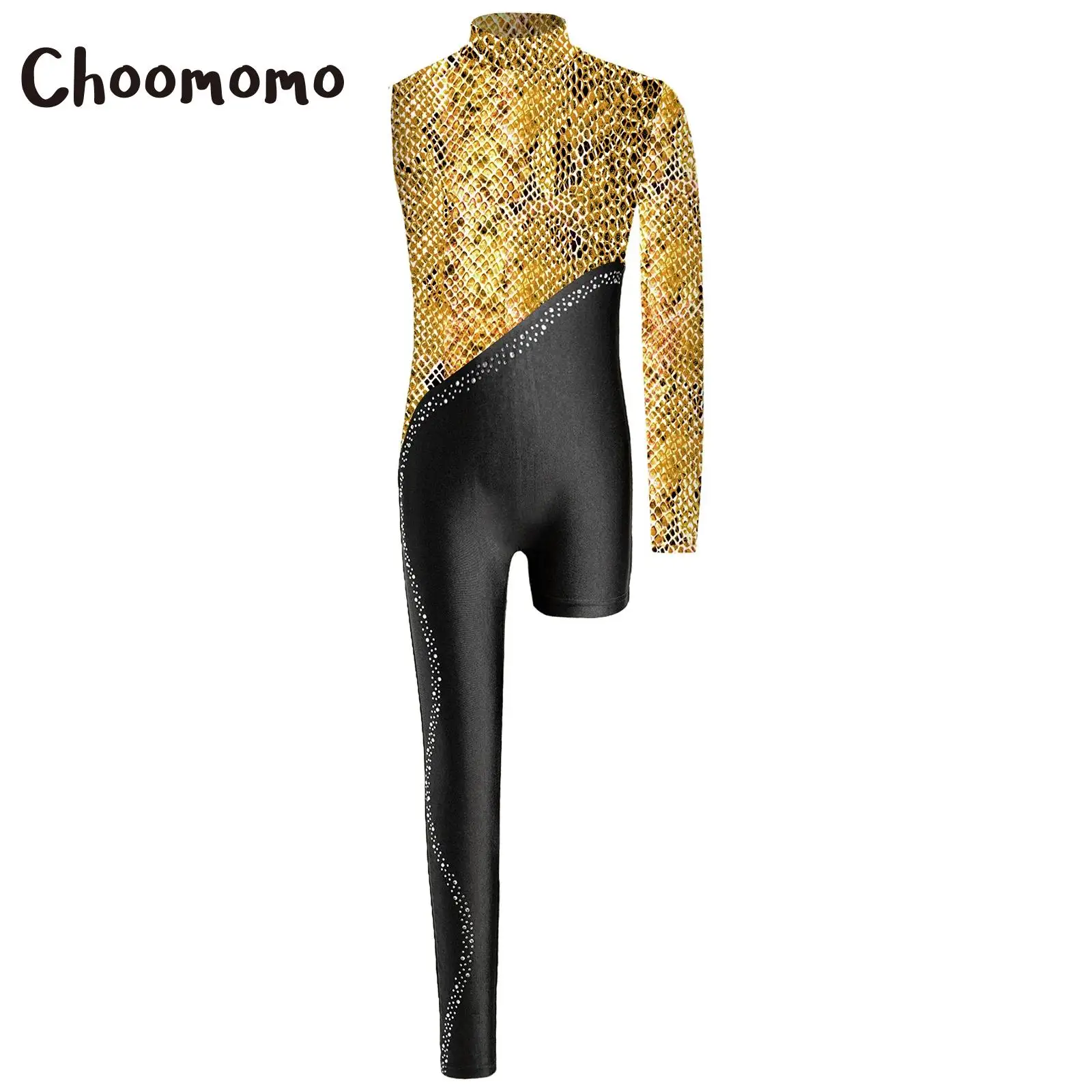 Kids Girls Rhinestone Gymnastics Leotard Asymmetry Mock Neck Printed Figure Skating Full Bodysuit Ballet Dance Jumpsuit Catsuit
Kids Girls Rhinestone Gymnastics Leotard Asymmetry Mock Neck Printed Figure Skating Full Bodysuit Ballet Dance Jumpsuit Catsuit