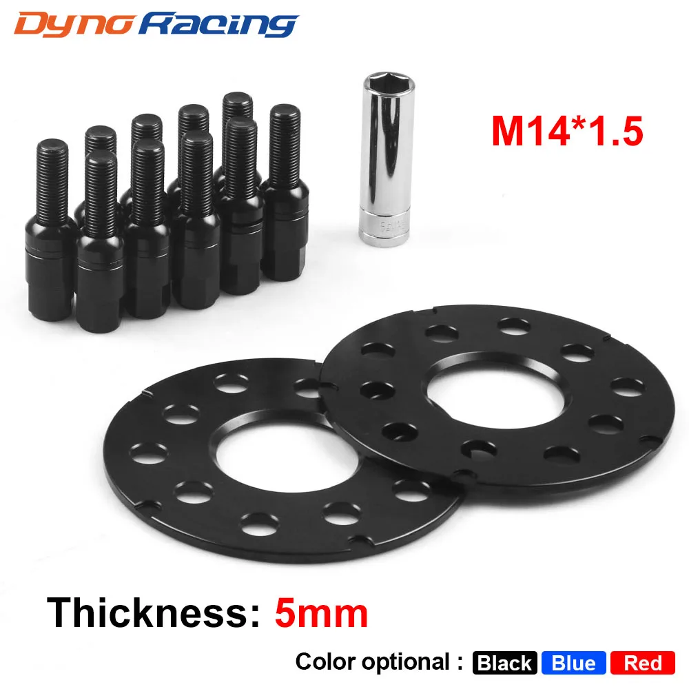 5MM Red Blue Black Wheel Spacer Adapters PCD 5x100 5x112 CB 57.1MM and M14*1.5 BALL BOLTS For VW For Audi Car
5MM Red Blue Black Wheel Spacer Adapters PCD 5x100 5x112 CB 57.1MM and M14*1.5 BALL BOLTS For VW For Audi Car