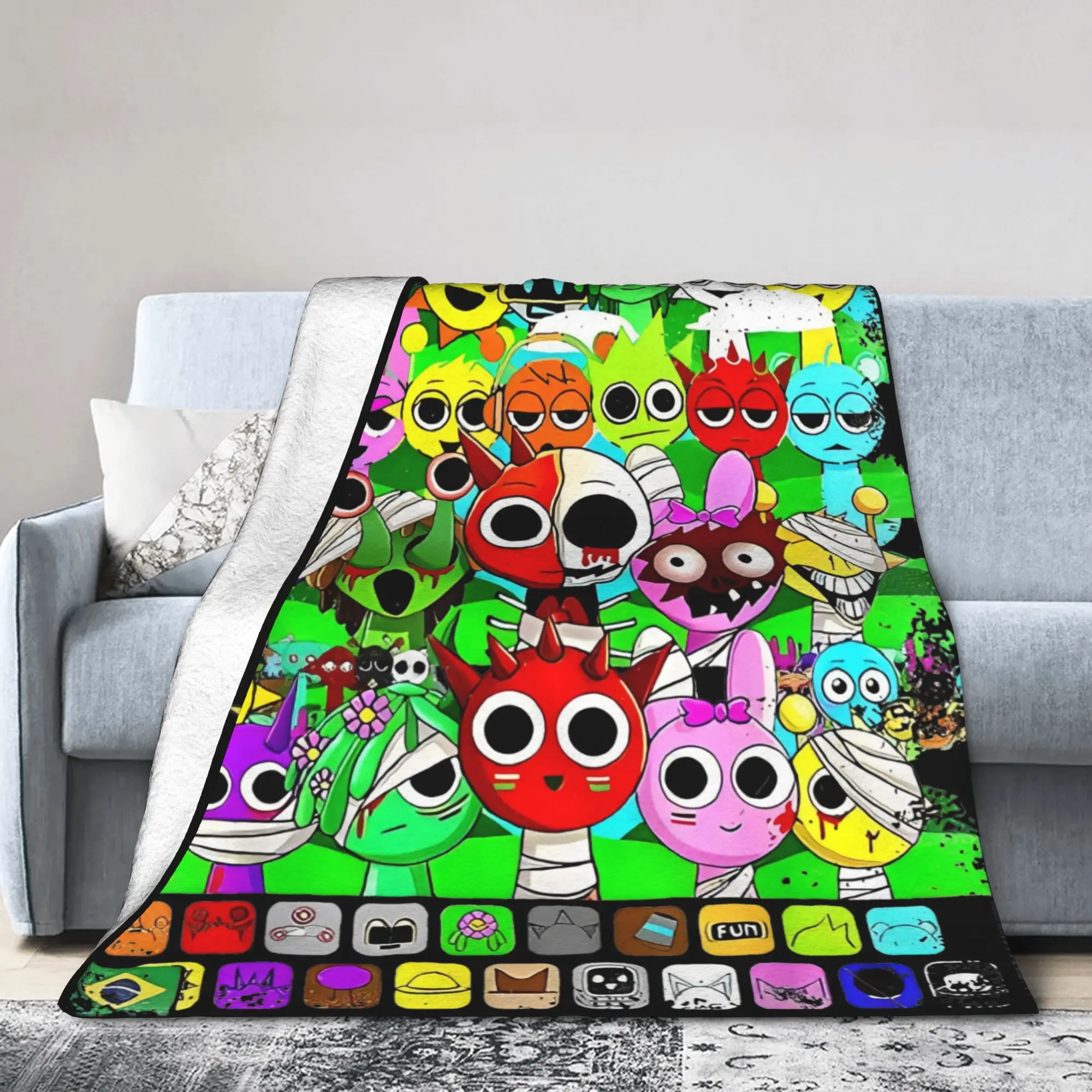 Stylish Sprunkis Blanket Lightweight Thin Velvet Comfortable Throw Blanket Machine Washable
Stylish Sprunkis Blanket Lightweight Thin Velvet Comfortable Throw Blanket Machine Washable