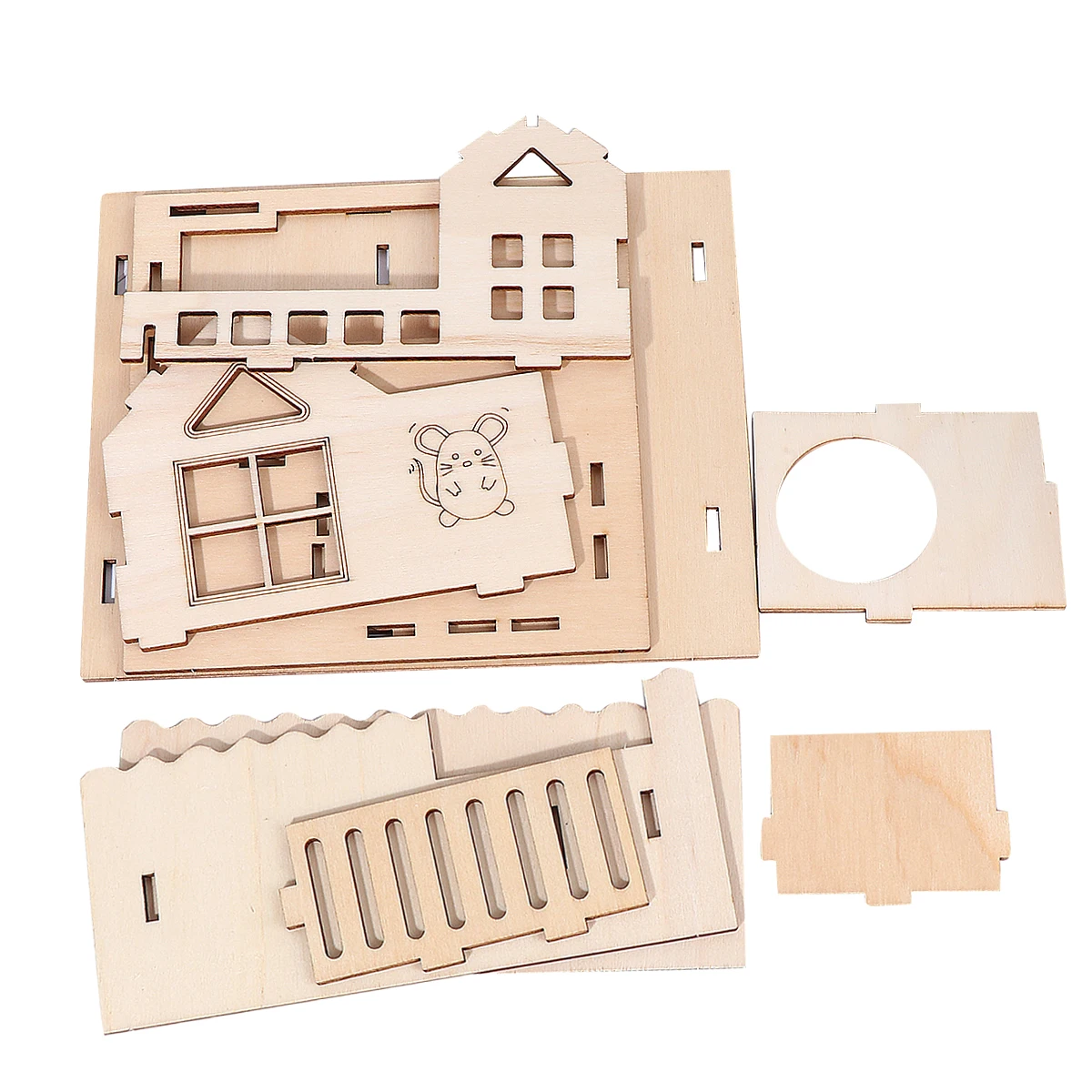 Wooden Hamster Durable Natural Wood Pet Toys Hut Small Animal Habitats Wooden Hamster Toys Safe Chew Toy Sturdy Design
Wooden Hamster Durable Natural Wood Pet Toys Hut Small Animal Habitats Wooden Hamster Toys Safe Chew Toy Sturdy Design