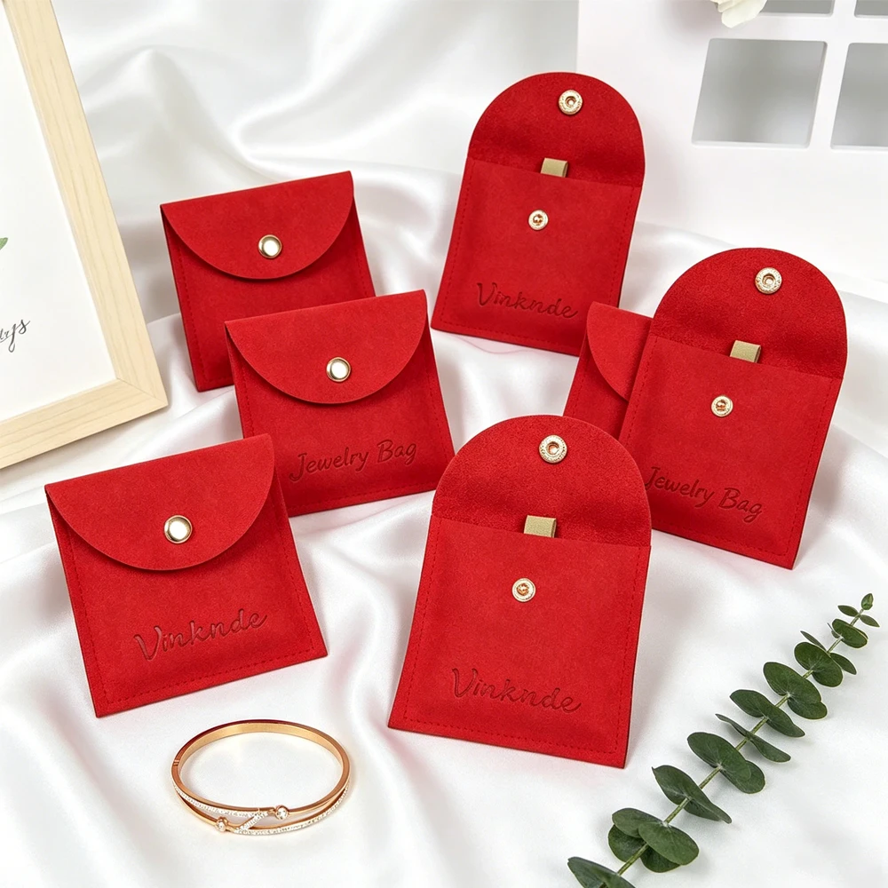 50/100Pcs Customizable Logo Red Microfiber Velvet Jewelry Bag Snap Button Pouches Wedding Gift Earrings Rings Display Organizer
50/100Pcs Customizable Logo Red Microfiber Velvet Jewelry Bag Snap Button Pouches Wedding Gift Earrings Rings Display Organizer