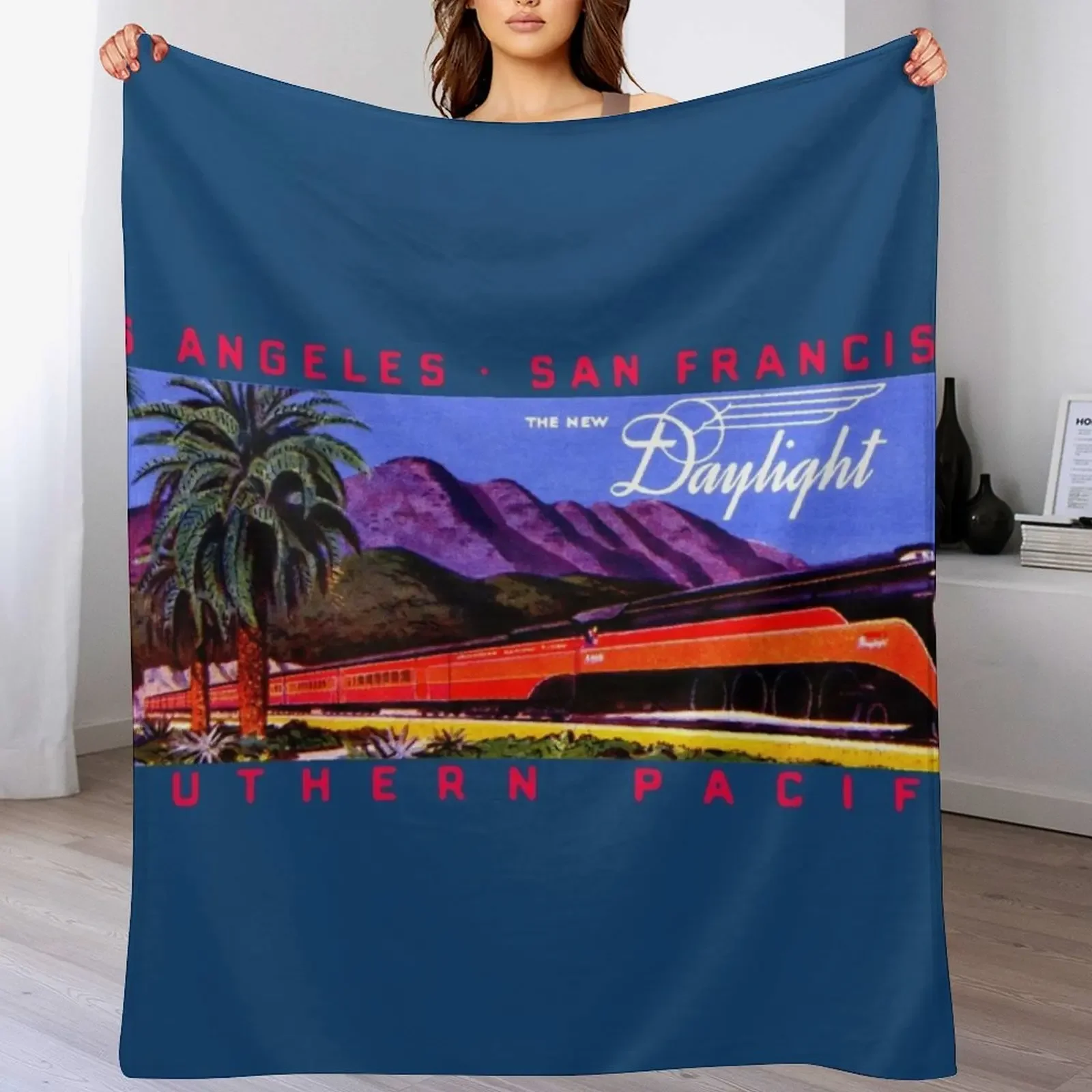 1930s Daylight Railroad Train Throw Blanket Bed covers Moving Heavy Beach Blankets
1930s Daylight Railroad Train Throw Blanket Bed covers Moving Heavy Beach Blankets