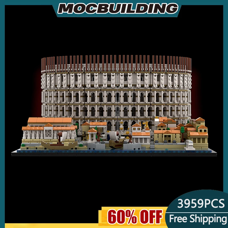 Строительный блок MOC, древний RomeColosseum, кирпичи, замок Акрополиса Афинов, сделай сам, собранные кирпичи, архитектурная модель, игрушки, 3959 шт.
Строительный блок MOC, древний RomeColosseum, кирпичи, замок Акрополиса Афинов, сделай сам, собранные кирпичи, архитектурная модель, игрушки, 3959 шт.