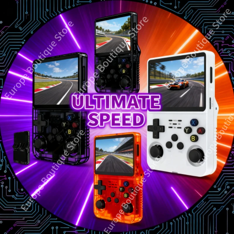 Open Source R36S Retro Handheld Video Game Console Linux System 3.5 Inch IPS Screen Portable Pocket Video Player 64GB 128G Games