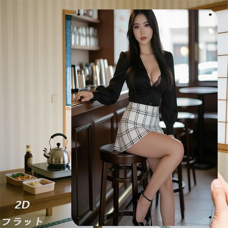 Fashion Woman in Cafe Metal Wall Art - 8x12 Inch Retro Tin Sign Portrait for Home & Office Decor
Fashion Woman in Cafe Metal Wall Art - 8x12 Inch Retro Tin Sign Portrait for Home & Office Decor