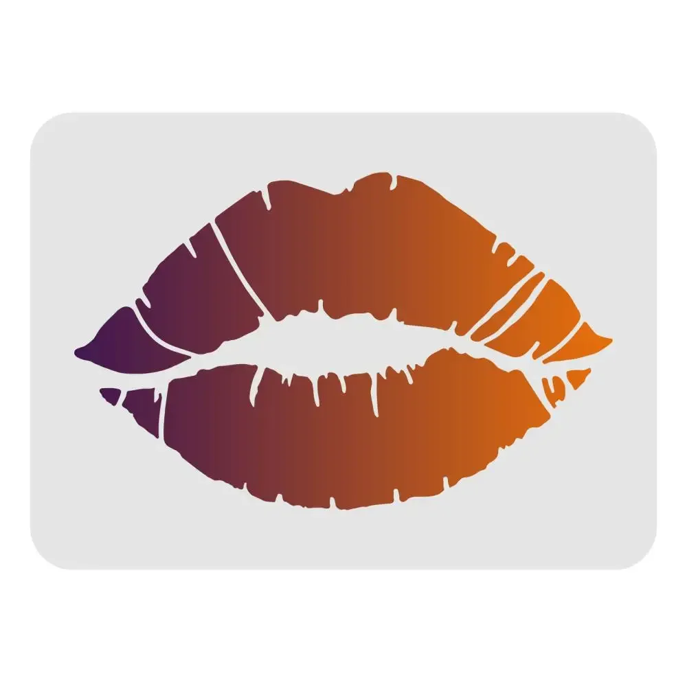 Lips Drawing Painting Stencils Templates Plastic Stencils Decoration Rectangle Reusable Stencils for Wood, Floor Wall and Fabric
Lips Drawing Painting Stencils Templates Plastic Stencils Decoration Rectangle Reusable Stencils for Wood, Floor Wall and Fabric