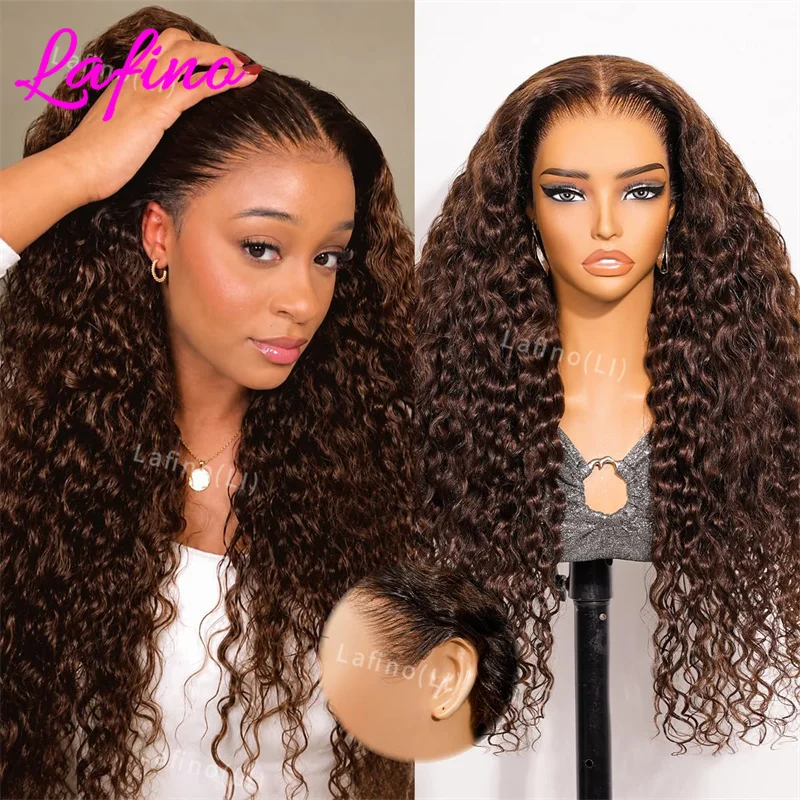 13x4 Water Wave Curly Lace Front Wigs For Women 30 Inch 13x6 Chocolate Brown Deep Wave Lace Frontal Human Hair Wigs 250% Density
13x4 Water Wave Curly Lace Front Wigs For Women 30 Inch 13x6 Chocolate Brown Deep Wave Lace Frontal Human Hair Wigs 250% Density