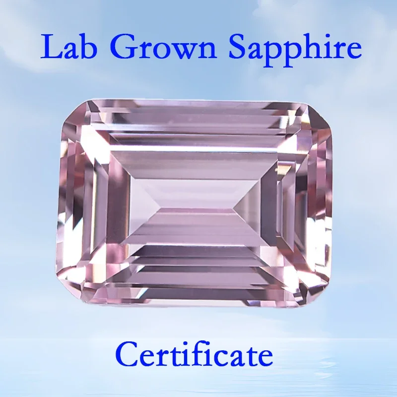 Lab Grown Sapphire Emerald Cut VVS1 Sakura Pink Color Charms Beads for DIY Advanced Jewelry Making Selectable AGL Certificate
Lab Grown Sapphire Emerald Cut VVS1 Sakura Pink Color Charms Beads for DIY Advanced Jewelry Making Selectable AGL Certificate