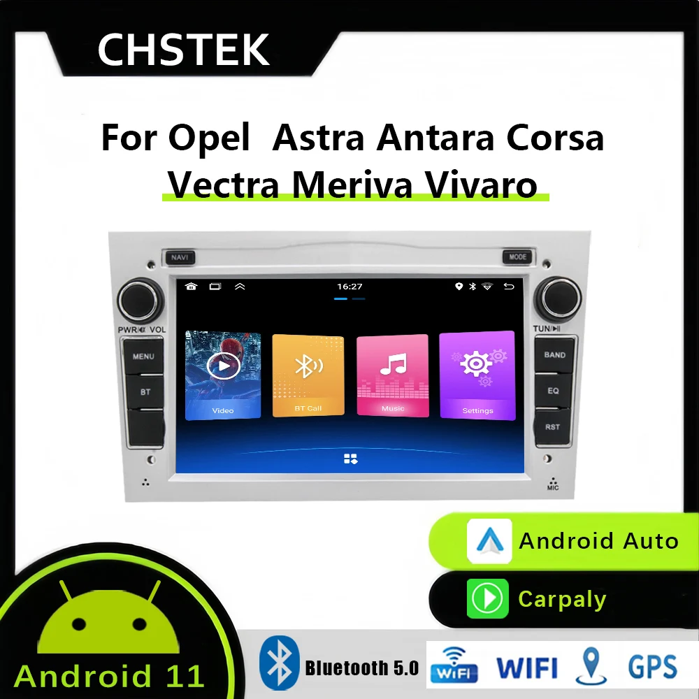 CHSTEK Car Radio Navigator Player Carplay Android 11 for Opel Astra Vauxhall Vectra Antara Corsa Combo 2004-2011 Stereo WiFi GPS
CHSTEK Car Radio Navigator Player Carplay Android 11 for Opel Astra Vauxhall Vectra Antara Corsa Combo 2004-2011 Stereo WiFi GPS