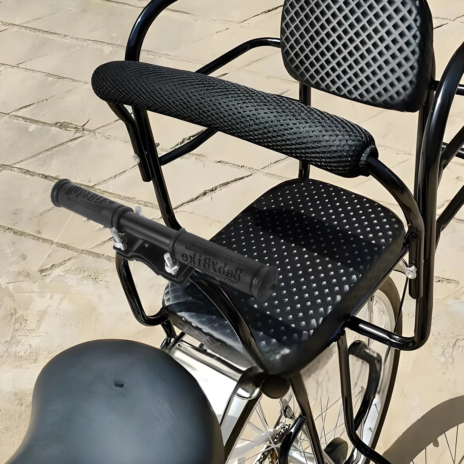 Child Seat Armrests Rear Saddle Handle Bike Seats Foldable Mountain Bikes Children Handrail Non Slip Thickened Iron Practical
Child Seat Armrests Rear Saddle Handle Bike Seats Foldable Mountain Bikes Children Handrail Non Slip Thickened Iron Practical
