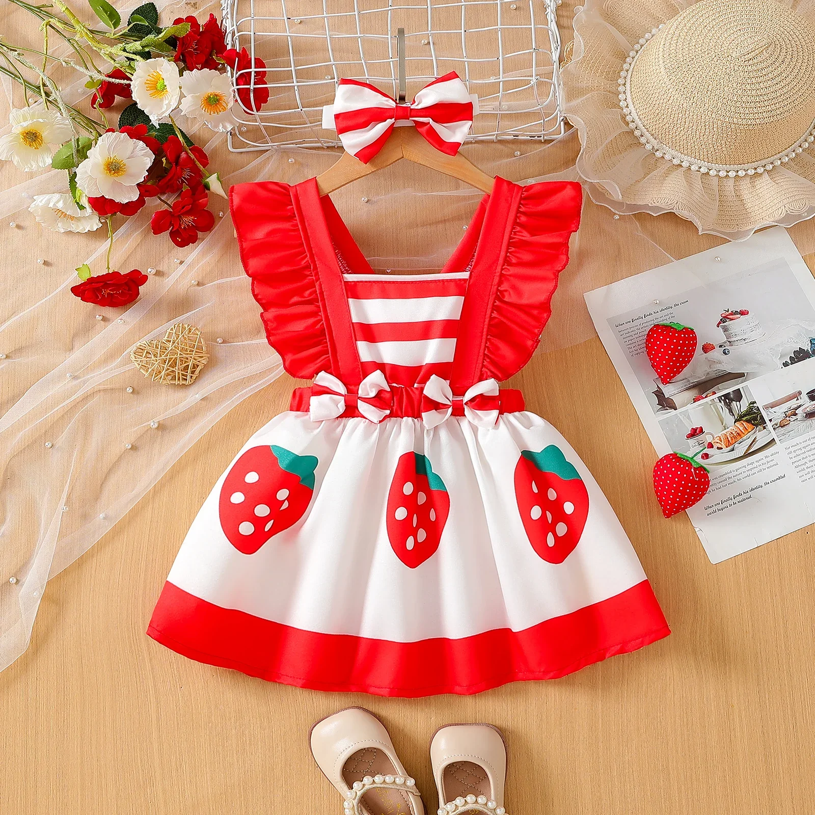 New Baby Girls Dress Back Hollowing Sleeveless Toddler Infant Clothes Summer Strawberry Print Dress for Girls Dress
New Baby Girls Dress Back Hollowing Sleeveless Toddler Infant Clothes Summer Strawberry Print Dress for Girls Dress