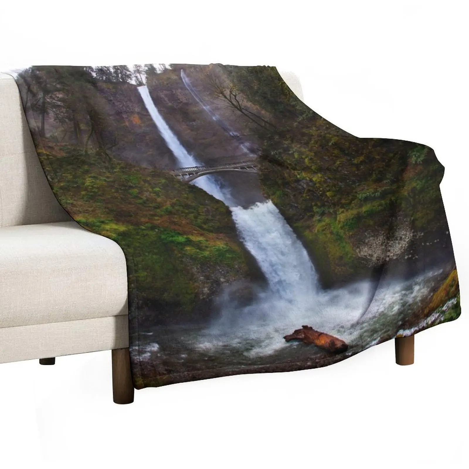 Multnomah Falls Oregon - Woodland Waterfall Throw Blanket Foldable Soft Warm Blanket for Outdoor Use
Multnomah Falls Oregon - Woodland Waterfall Throw Blanket Foldable Soft Warm Blanket for Outdoor Use