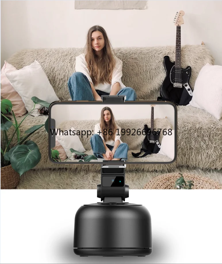 Автоматический держатель для телефона с вращением на 360°, отслеживанием лица и камерой для видеоблогов, без приложения и Wi-Fi
Автоматический держатель для телефона с вращением на 360°, отслеживанием лица и камерой для видеоблогов, без приложения и Wi-Fi