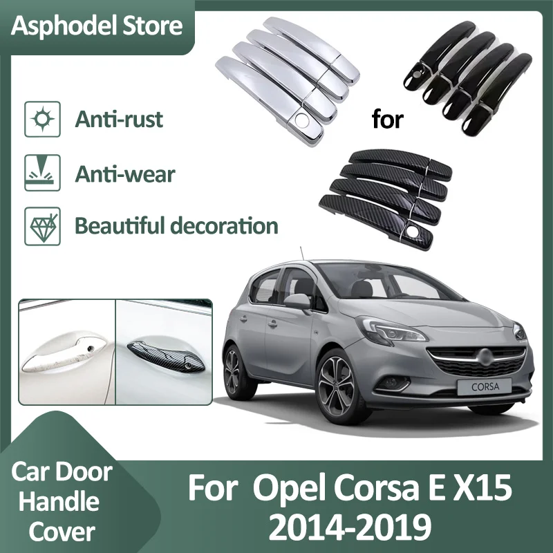Накладка на дверную ручку автомобиля для Opel Corsa E X15 2014 2015 2016 2017 2018 2019, внешняя роскошная хромированная наклейка Atuo, аксессуары
Накладка на дверную ручку автомобиля для Opel Corsa E X15 2014 2015 2016 2017 2018 2019, внешняя роскошная хромированная наклейка Atuo, аксессуары